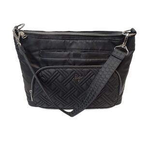 LUG Samba Black Quilted Handbag Clutch Organizer